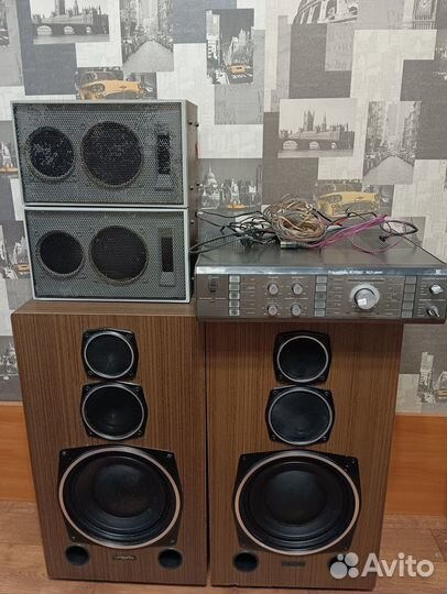 Акустика СССР колонки, усилитель