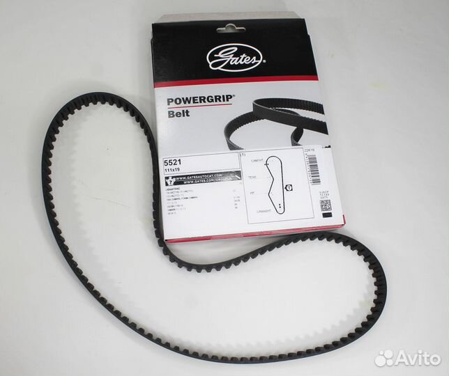Ремень грм Gates 5521 на Ваз 2108-2199, 2110-2112