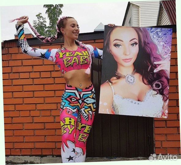 Портрет на холсте c фото