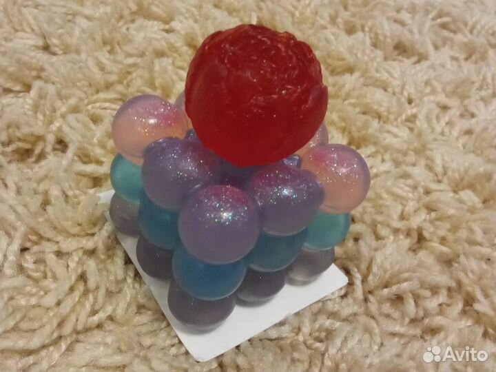 Мыло ручной работы дракончики и кубик с розой