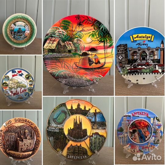 Декоративная настенная тарелка страны мира