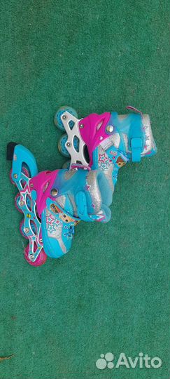 Ролики и защита для девочки раздвижные