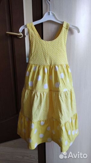 Летнее платье для девочки рост 104,110,116, 122см