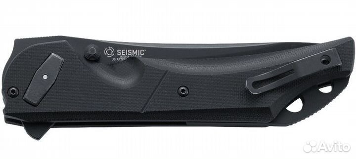 Складной нож crkt Seismic Black, сталь 1.4116