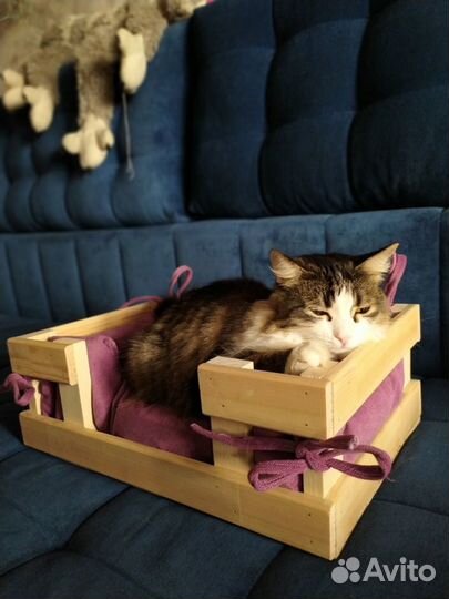 Деревянная лежанка или Домик для собаки и кошек