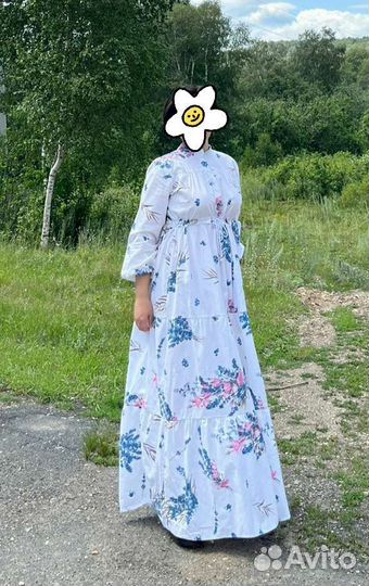 Длинное платье в пол летнее