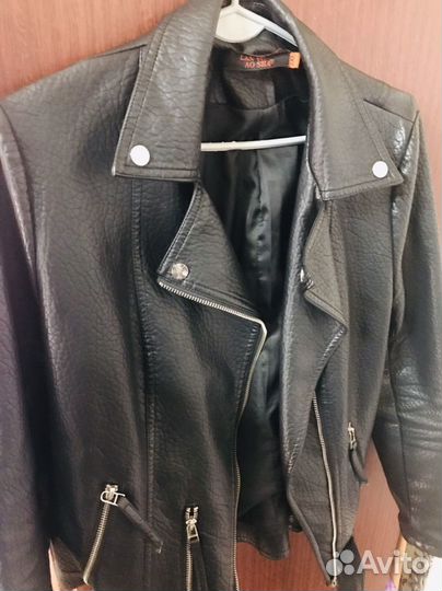 Куртка кожаная женская 2XL