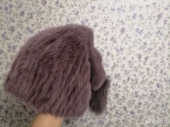 Шапка из норки и платок в подарок