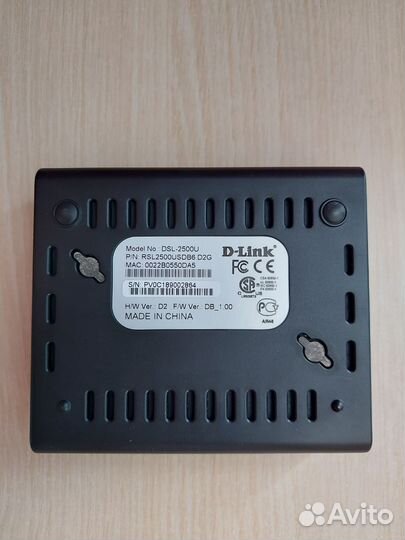 Роутер adsl2+ D-Link DSL-2500U
