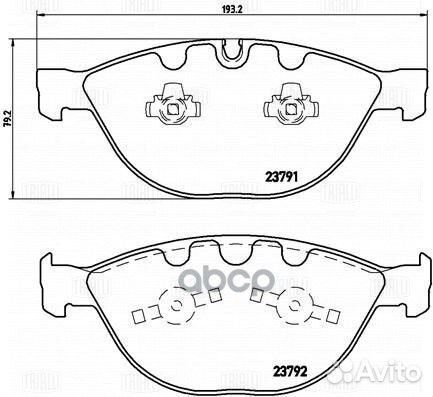 Колодки тормозные дисковые перед PF4225 Tri
