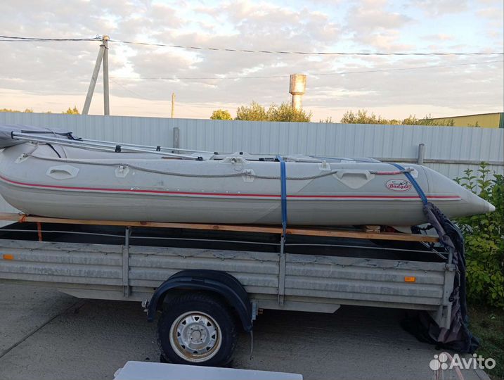 Лодка Badger 390, mercury 30