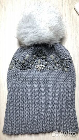 Шапка с помпоном для девочки Regina 2-4 года