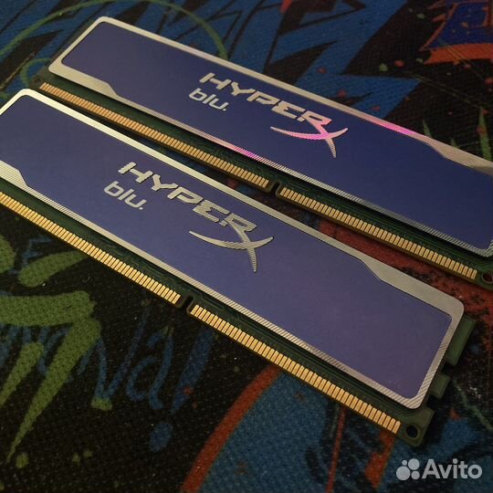 Оперативная память ddr3 8 gb Kingston hyper-X blu