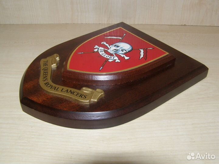 Английская плакетка 17-го уланского полка