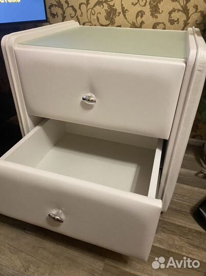 Тумба прикроватная белая 2 шт