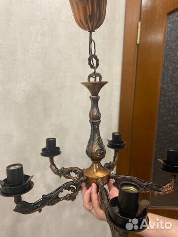 Люстра бронзовая