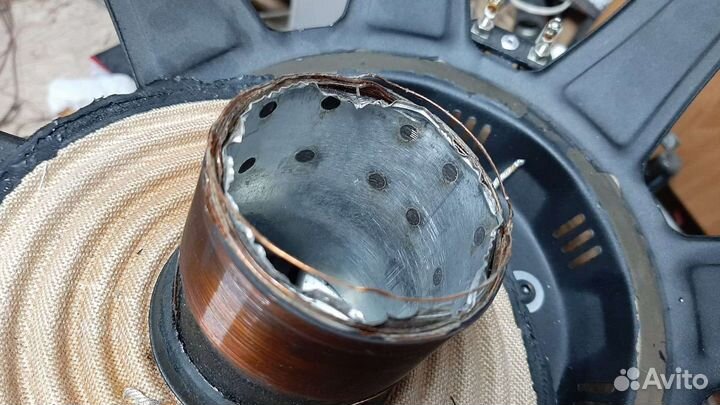 Ремонт сабвуфера, перемотка динамика, подводящие