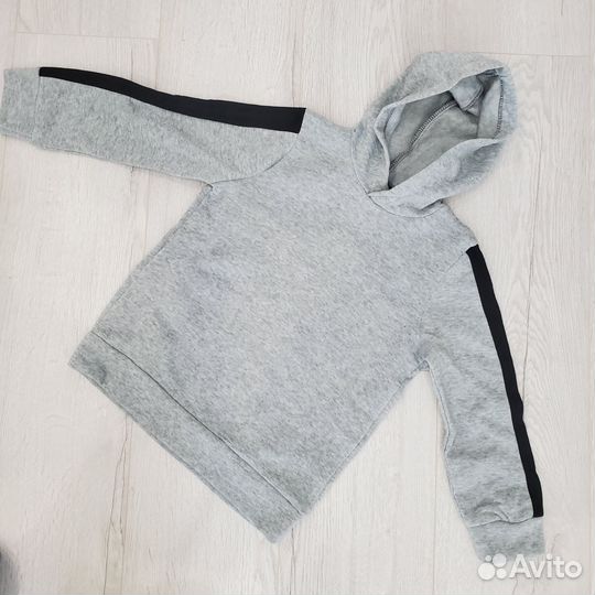 Серый теплый с начёсом 116-122