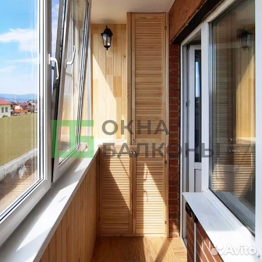 Остекление балконов в пятиэтажке