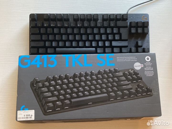 Игровая клавиатура logitech g413 tkl se