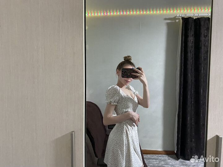 Платье летнее в горошек