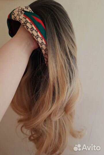 Парик на ободке 60 см новый