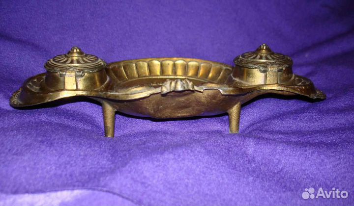 Старинная чернильница письменный прибор Франция