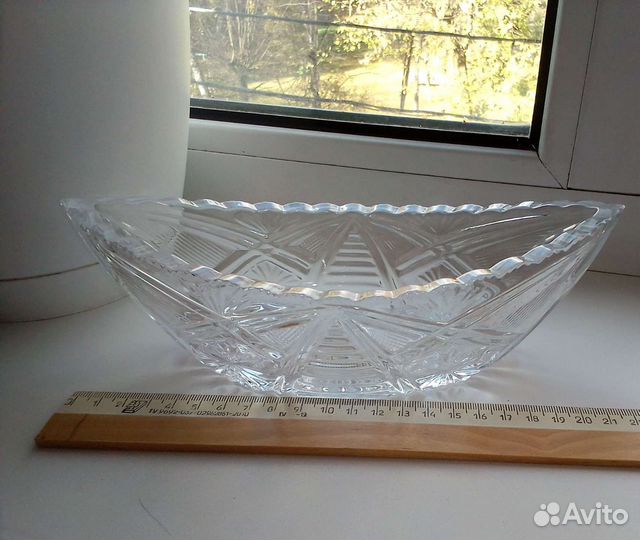 Ваза хрустальная ладья