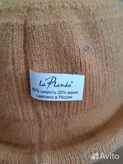 Шляпка женская, шерстяная, теплая