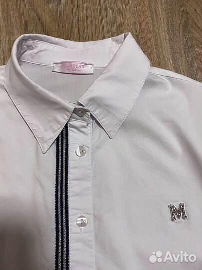 Школьные Блузки-рубашки с длинным рукавом