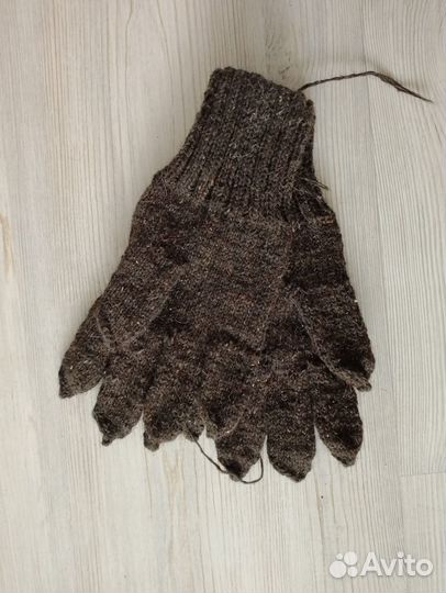 Носки шерстяные вязаные