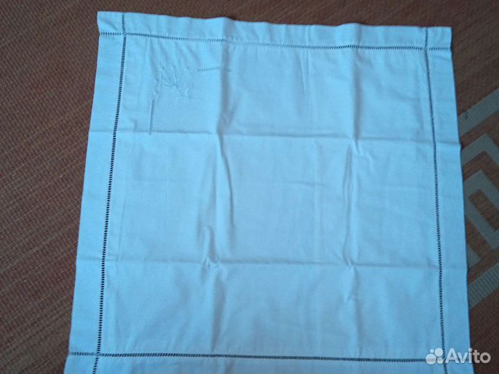 Новые наволочки белые,хлопок вышивка,ришелье