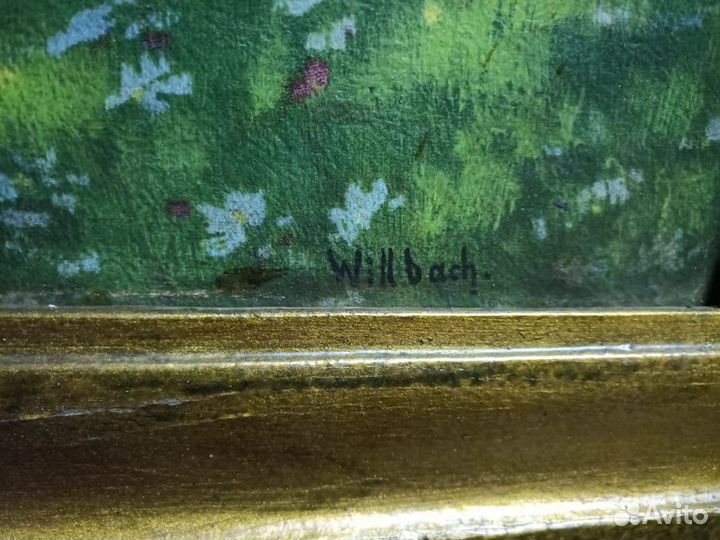 Старинная картина Природа Германия