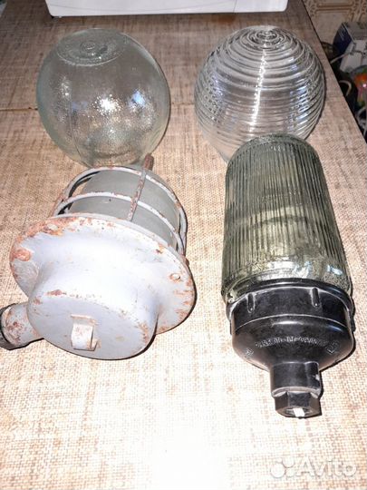 4 плафона СССР для дома и дачи
