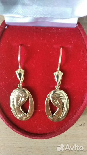 Золотые серьги СССР Ереван