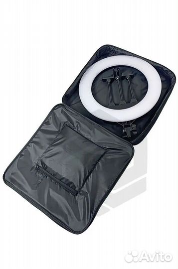 Кольцевая лампа ZB-R18 на усиленном штативе 45 см