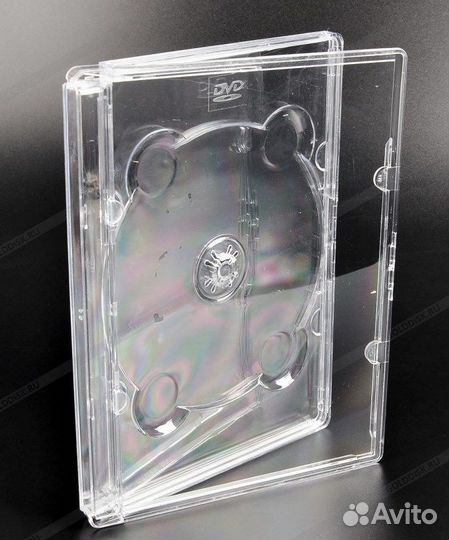 Коробки боксы прозрачные для CD/DVD и мини mini