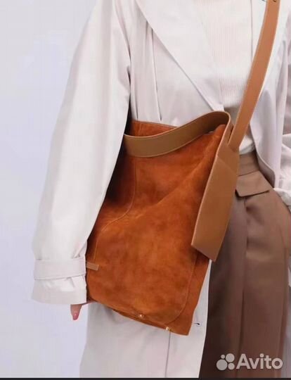 Сумка на плечо большая мешок