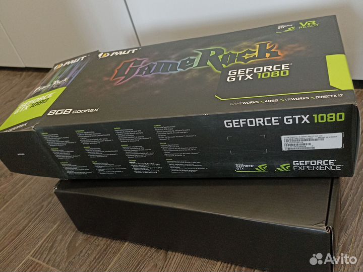 Видеокарта gtx 1080 8gb palit game rock