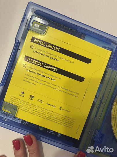 Диск на ps4 Cyberpunk 2077