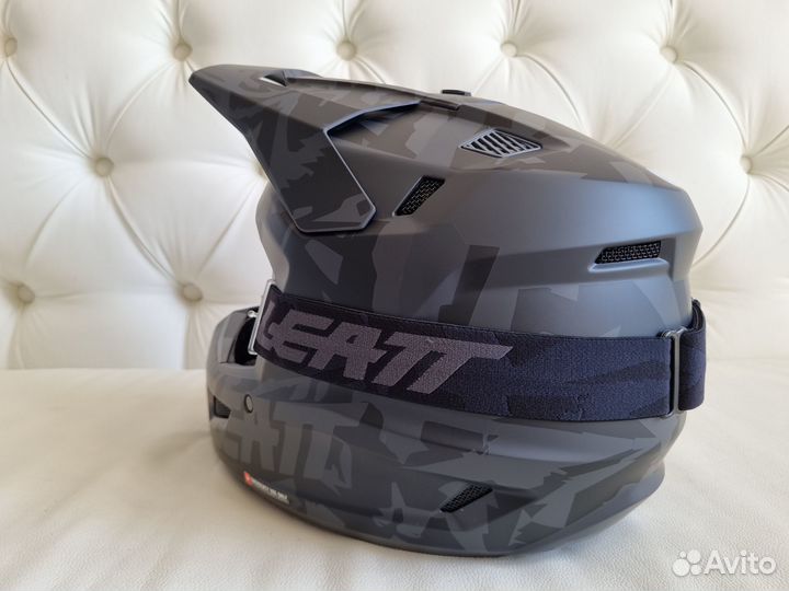 Эндypo Шлем Leatt Kit Moto 3.5 Stеаlth 2023 Черный