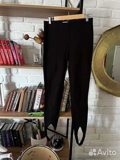 Легинсы со штрипками lime