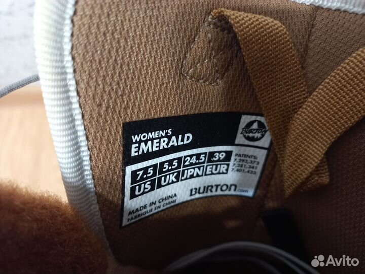 Сноубордические ботинки burton 39