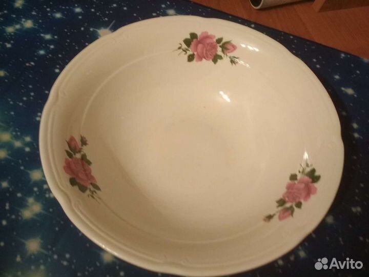 Блюдо винтажное большое,зик конаково