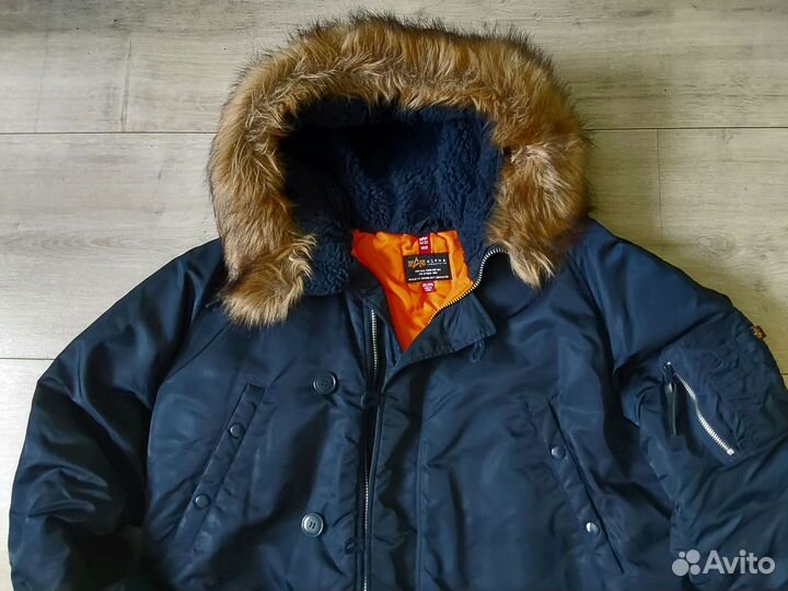 Куртка-аляска Alpha industries SF Navy Оригинал