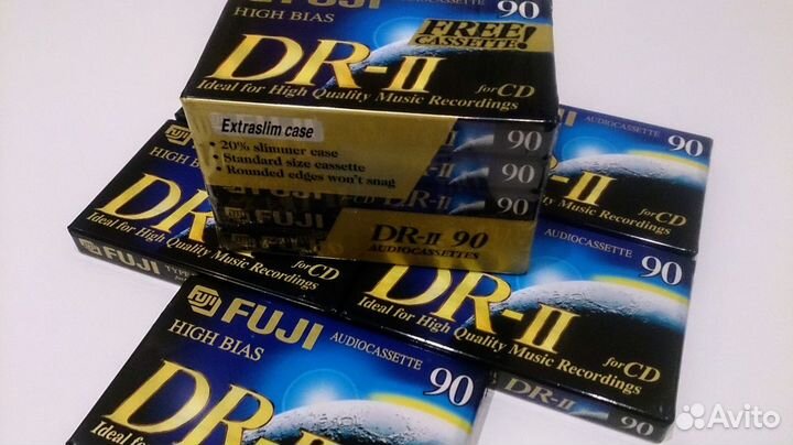 Аудио кассеты fuji DR II 90 chrome. japan