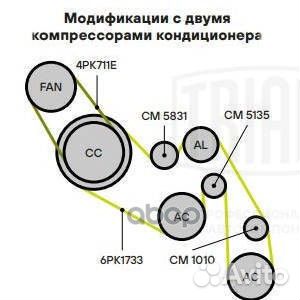 Ролик привод. ремня VW Tuareg (02) 3.2i/3.6i