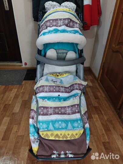 Детские санки коляска бу