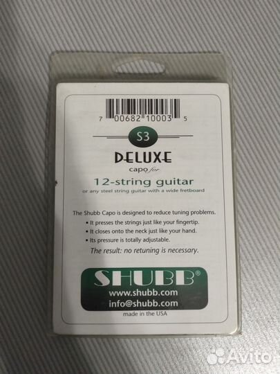 Shubb 12-string S3 Каподастр для 12-стр. гитары