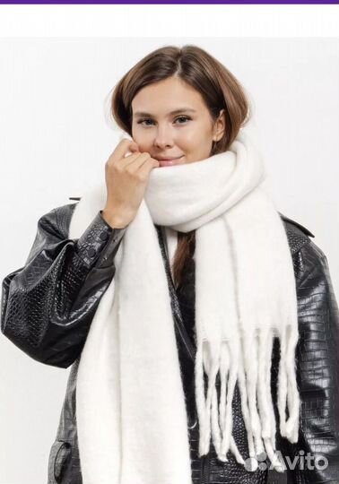 Новый Палантин-шарф из шерсти и кашемира